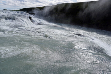 Gullfoss waterfall in Iceland