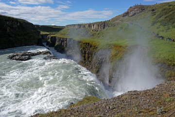 Gullfoss waterfall in Iceland