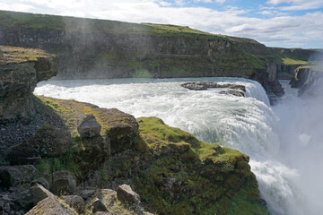 Fototapeta na wymiar Gullfoss waterfall in Iceland