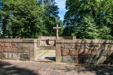 Fototapeta premium The well of St. Otton at Warsaw street. Pyrzyce, West Pomeranian Voivodeship, Poland.