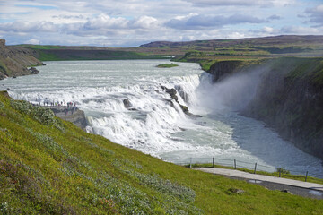 Gullfoss waterfall in Iceland