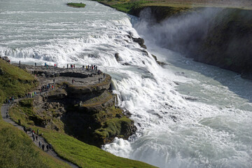 Gullfoss waterfall in Iceland