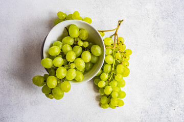 Fresh ripe green grape