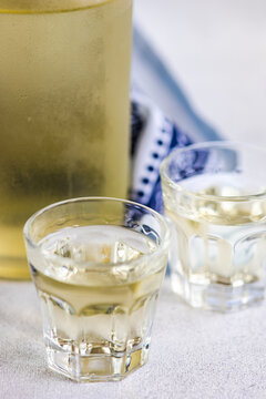Georgian grape chacha drink