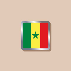 Illustration of Senegal flag Template