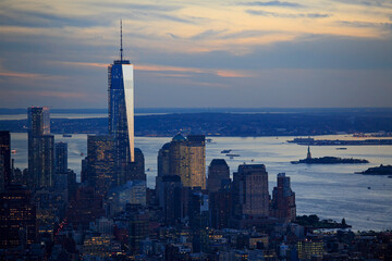 Naklejka premium Manhattan seen from Empire State Building, New York City, USA