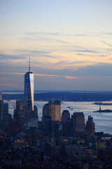 Fototapeta na wymiar Manhattan seen from Empire State Building, New York City, USA