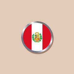 Obraz premium Illustration of Peru flag Template