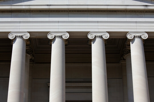 Ionic capitals at National Gallery, Washington D.C., USA