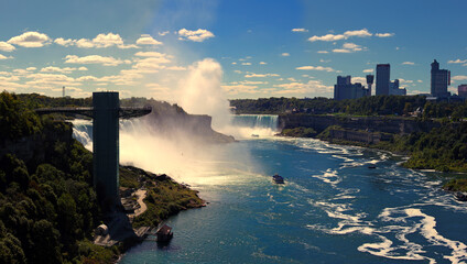 The observer tower at Niagara Falls, New York, USA