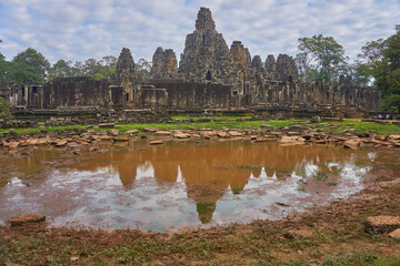 Bayon temple in Angkor Thom, Siem Reap, Cambodia