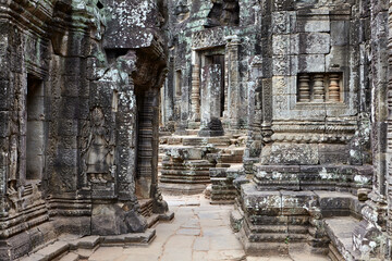 Decorations at Bayon Temple, Angkor, Siem Reap, Cambodia