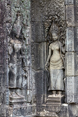 Decorations at Bayon Temple, Angkor, Siem Reap, Cambodia