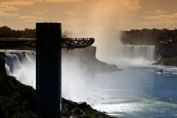 The observer tower at Niagara Falls, New York, USA