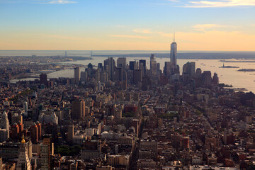 Manhattan seen from Empire State Building, New York City, USA