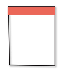 leaflets for notes with different layouts. Large collection of cute blank sticky notes. Vector illustration image file png.