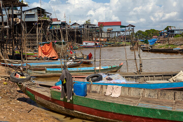 Fototapeta na wymiar Floating village of Kompong Phluk, Siem Reap, Cambodia