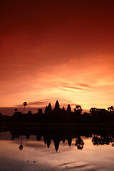 Angkor Wat temple at sunrise, Siem Reap, Cambodia