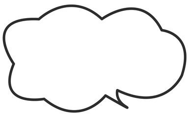 age box speech bubbles. Blank empty vector speech bubbles. Cartoon balloon word design.
