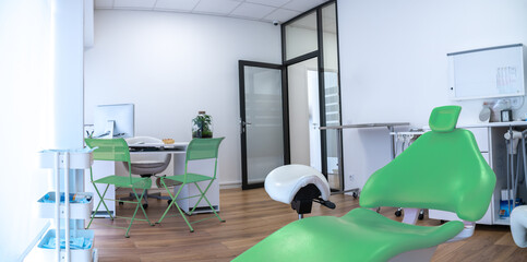 Dental Clinic Interior Working Boxes and Tools