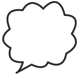 age box speech bubbles. Blank empty vector speech bubbles. Cartoon balloon word design.

