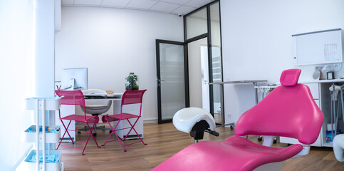 Dental Clinic Interior Working Boxes and Tools