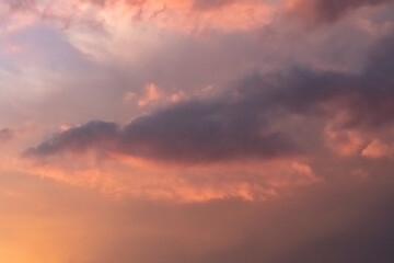 Colorful cloudy dky at sunset.texture of the sky and clouds. Gradient color.