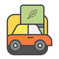 Save the world sign element