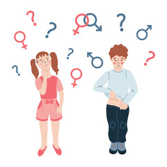 Sex Education Flat Illustration