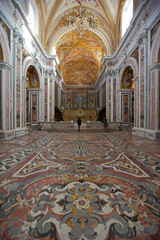 Obraz premium Altar and decorations of St. Martin's Charterhouse, Naples, Italy