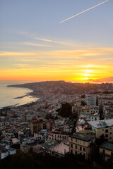 View of the Gulf of Naples, Naples, Italy