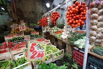 Fotobehang Vegetables market in Naples, Italy © Massimo Pizzotti