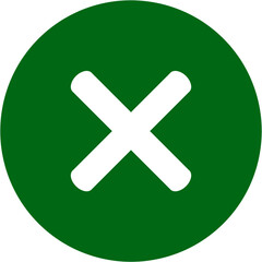 Obraz premium icon figure math multiplication sign symbol green for illustration