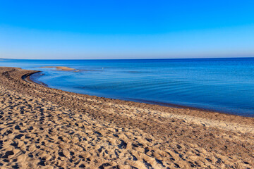 View of the Baltic sea in Poland