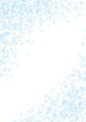 Fototapeta premium 水色のキラキラコーナーフレーム A4縦型