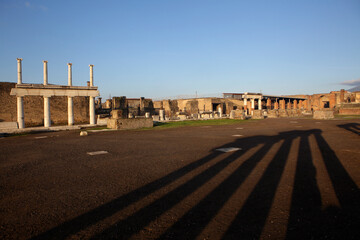Obraz premium Forum of Pompeii ,Naples, Italy