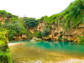 Salalah in Oman, season of Khareef A view of green nature