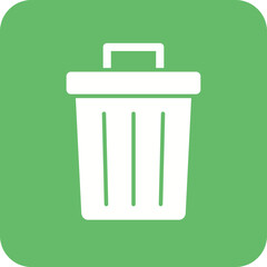 Bin Multicolor Round Corner Glyph Inverted Icon
