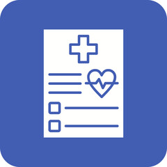 Obraz premium Medical Multicolor Round Corner Glyph Inverted Icon