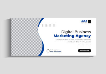 Digital marketing social media cover and web banner template