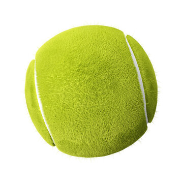 Tennis ball . PNG file . 3D rendering .