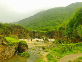 Salalah in Oman, season of Khareef A view of green nature