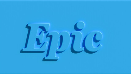 Epic 3D Text