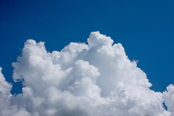 Beautiful White Clouds in Blue Sky.