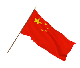 Background for designers, illustrators. National Independence Day. Flags of China