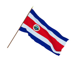 Background for designers, illustrators. National Independence Day. Flags of Costa Rica
