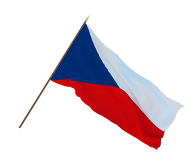 Background for designers, illustrators. National Independence Day. Flags of Czech Republic