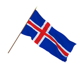 Background for designers, illustrators. National Independence Day. Flags of Iceland