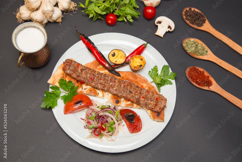 Wall mural adana kebab turkish cuisine