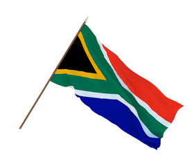 Background for designers, illustrators. National Independence Day. Flags of South Africa